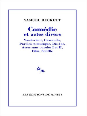 cover image of Comédie et actes divers